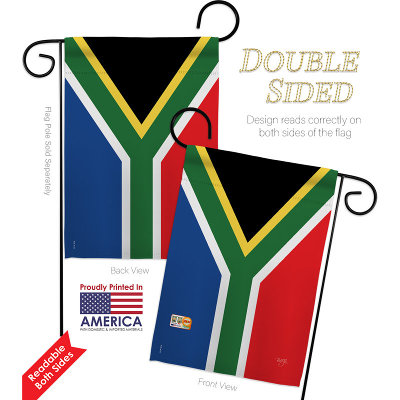 Double Sided 18.5'' H x 13'' W Polyester Flag Set