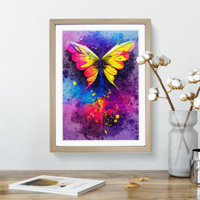 Splashed Butterfly No.2 Abstract - Wall Art