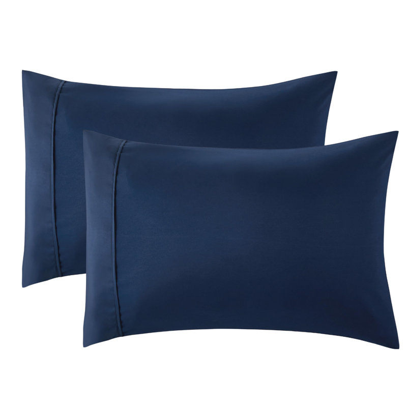 Taies décoratives bohème avec fermeture à enveloppe, Taie d’oreiller standard, Bleu marine