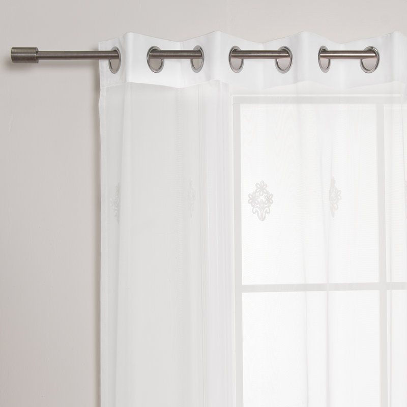 Paire de rideaux transparents avec œillets Asherton, L 52 po x L 84 po