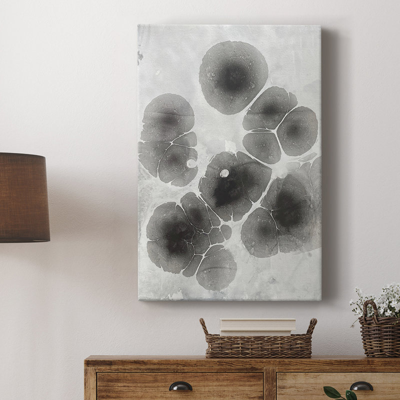 Marbling V -Custom Wrapped Gallery Cavas, 18" H x 12" W