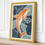 Swimming Koi Japandi - Wrapped Canvas-1009555745-1009555772
