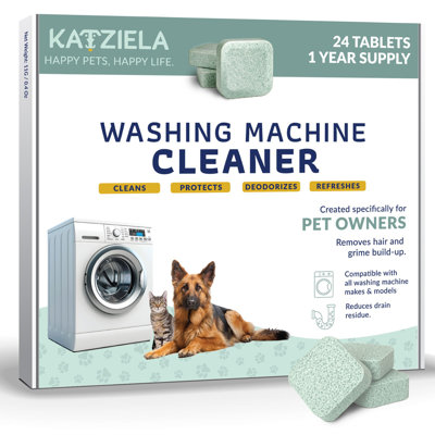 Tablettes nettoyantes 40% plus grandes pour machine à laver (paquet de 12 mois)