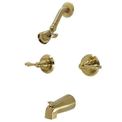 Kingston Brass Victorian Double-Handle Tub and Shower Faucet