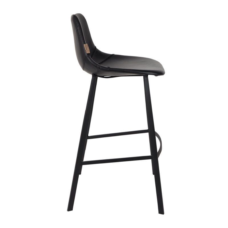 Franky 26" Counter Stool, Counter Stool (26" Seat Height), Black