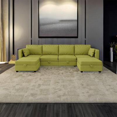 Canapé modulaire 6 pièces rembourré