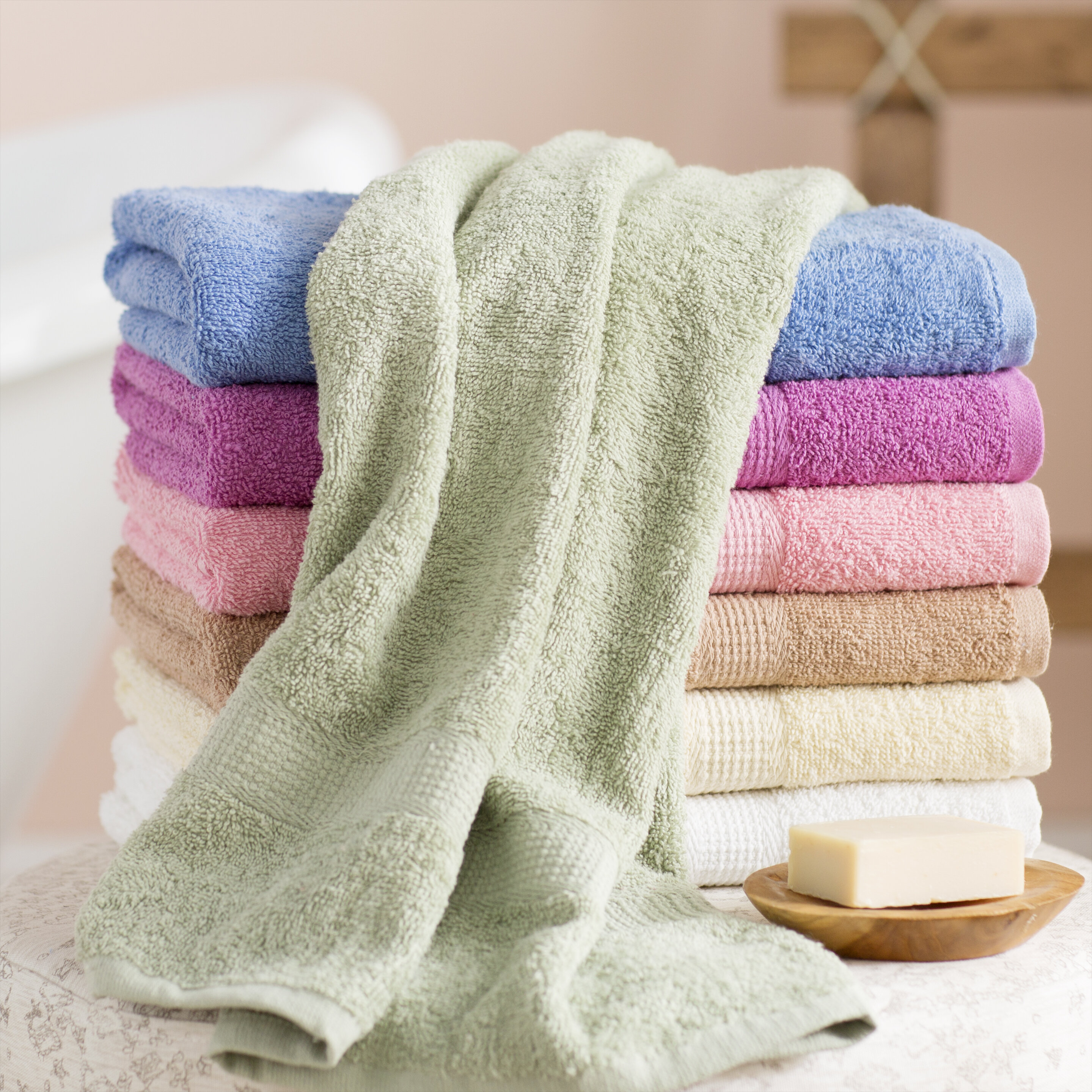 Ultra Soft 100% Cotton 4-Piece Bath Towel Set White