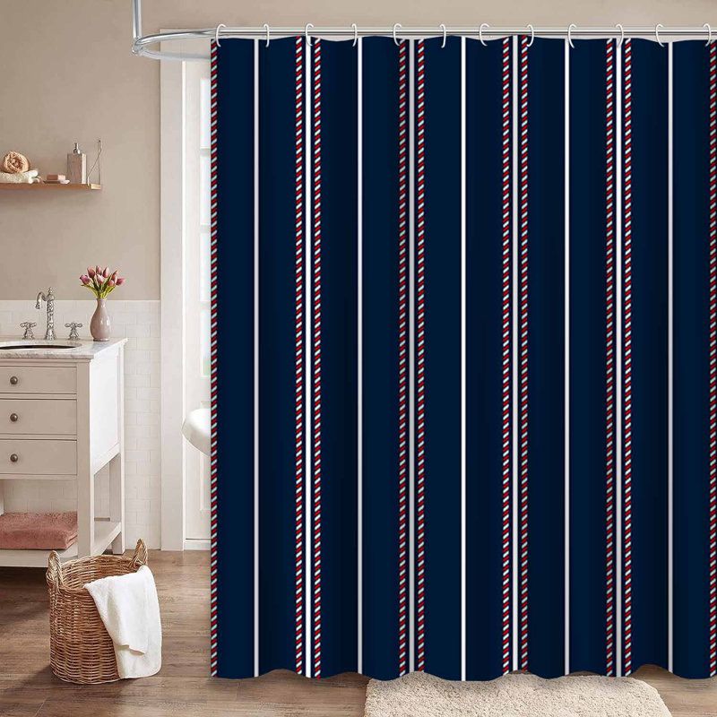 Rideau de douche Stripe, L 72 po x l 84 po