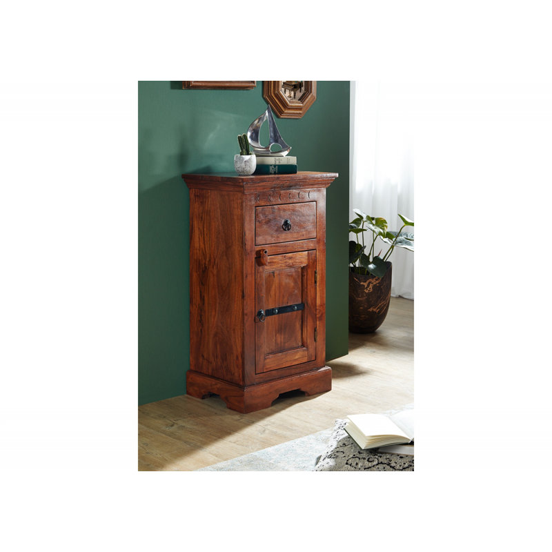 Oxford Solid Wood 48cm W 1 - Drawer Chest of Drawers, Nougat
