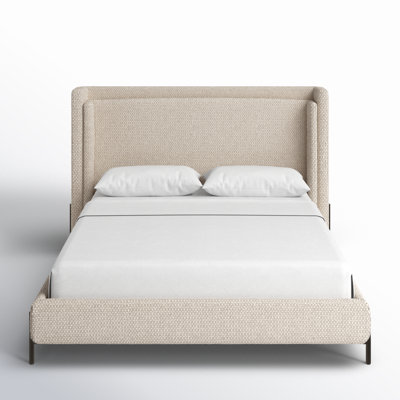 Lenae Upholstered Metal Platform Bed