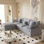 Canapé modulaire rembourré avec repose-pieds-110374990-110374987