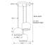 Luminaire suspendu en forme de cloche à 3 lumières Elowen