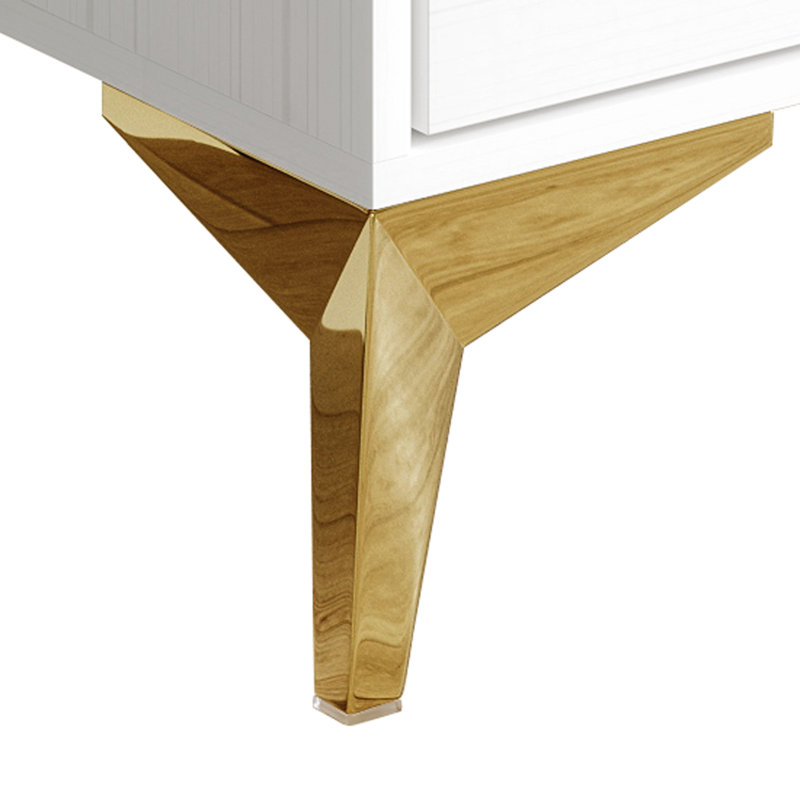 Commode 5 tiroirs Baccus, Blanc