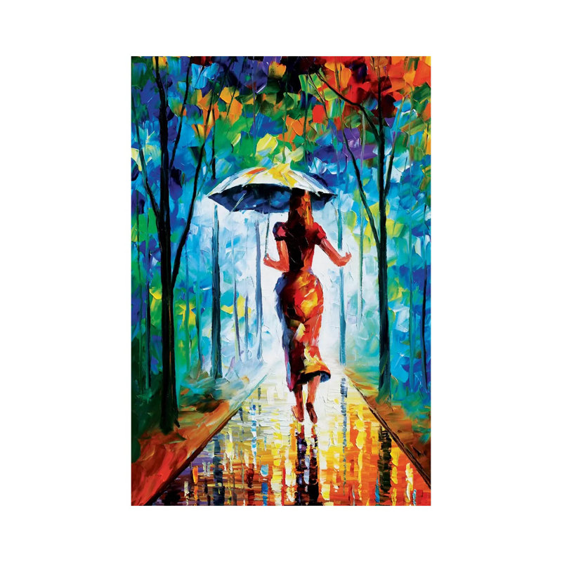 Running Towards Love II by Leonid Afremov - Painting on Canvas, Wrapped Canvas, 30.48 cm H x 45.72 cm W