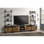 Meuble télé 2 tablettes Rustic Oak