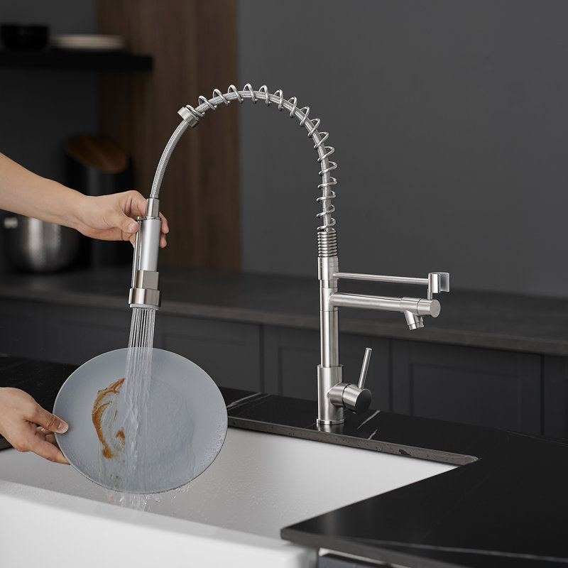 Pull Down Kitchen Faucet, Brushed Nickel