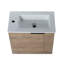 Meuble-lavabo de salle de bain avec lavabo 22 po pour petite salle de bain, meuble-lavabo flottant avec porte à fermeture douce-106459444