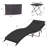 2-Piece Foldable "S"-Shaped Reclining Chaise Lounge Set With Adjustable Backrest And Foldable Rattan Coffee Table-108487671