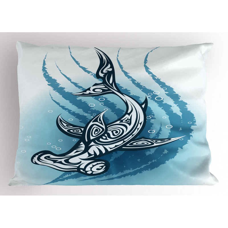 Shark Polyester Sham Set, King