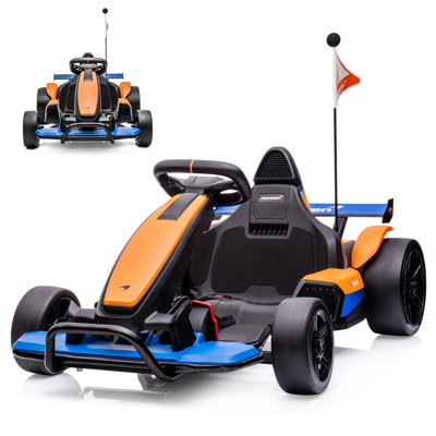 Kart électrique homologué 24V pour enfants, karting 400W à double moteur avec pédale de course de dérive, grande batterie 10AH, jouet à piles pour enfants