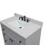 Meuble-lavabo simple 39 po avec plateau en quartz d'ingénierie Astred-17586773-17586774