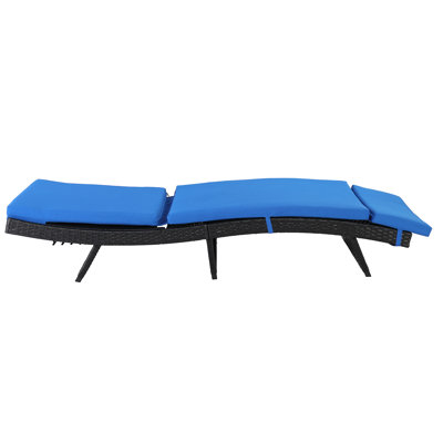 Chaise longue d'extérieur en osier Cotenia