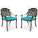 Outdoor Stacking Dining Armchair with Cushion