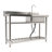 47.2 " L Flush Single Bowl Stainless Steel Kitchen Sink