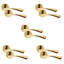 5 Pairs Astrid Twist Design Door Handles on Round Rose in Matt Black Finish
