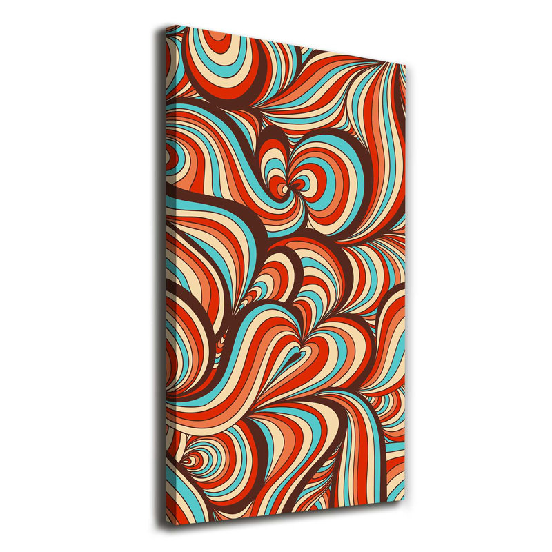 A Swirling Pattern - Wrapped Canvas Print
