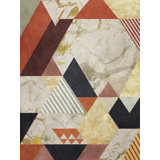Geometric With Triangles 3 Print by Angel Estevez