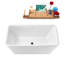 Baignoire autoportante et plateau 55 "avec drain interne Streamline-101412885