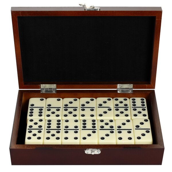 Hathaway Games Premium Domino Set with Wooden Carry Case & Reviews ...