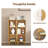 Ronald 3-Shelf Bookcase Cabinet with Adjustable Shelves and Solid Wood Legs-1726803826-1726803824