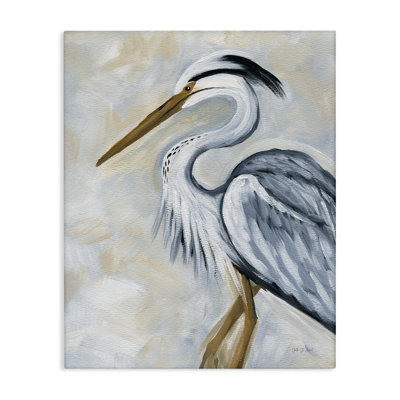 Art mural sur toile «Mute Blue Heron» par Yvette St. Amant