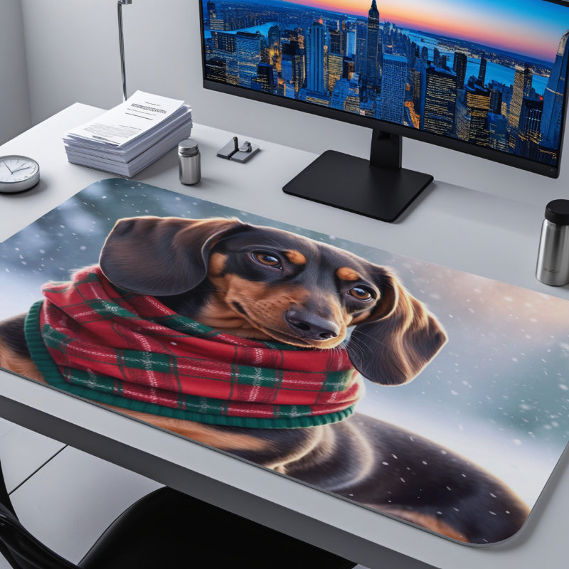 Polyester Desk Pad, 31.5x15.5
