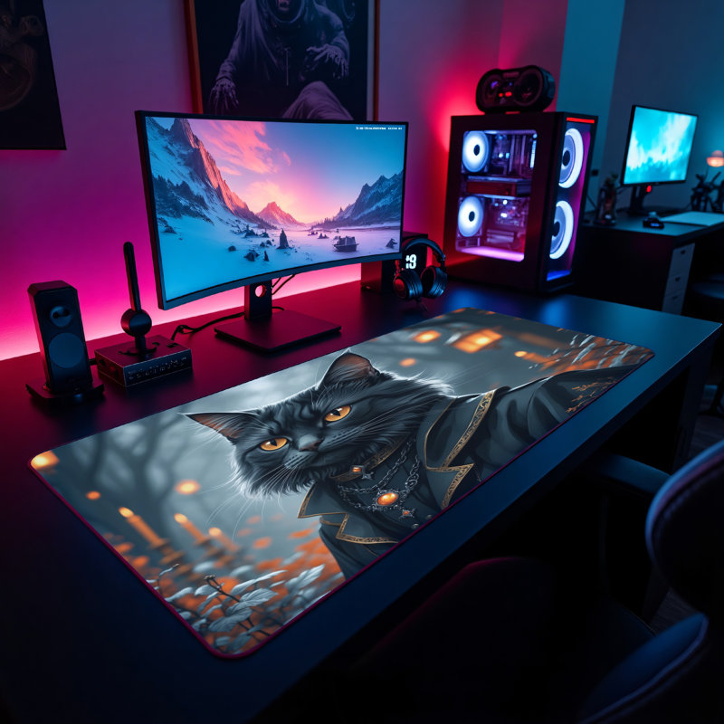 Polyester Desk Pad, 23.6x13.8