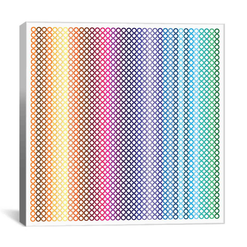 Albree Modern Pride Pattern II, impression sur toile, H 26 po x l 26 po x P 1,5 po, Non mat, Toile tendue