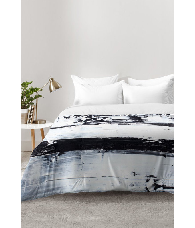 Kent Youngstrom Modern & Contemporary Polyester Abstract Comforter, King Comforter + 2 King Shams