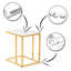 Capirano Glass Top Frame End Table-363728971