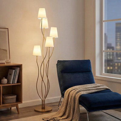 Domiziana 62.99'' Gold Novelty Floor Lamp