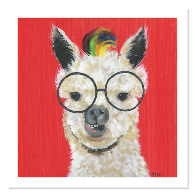 «Rolled Llama Rockstar», impression sur papier