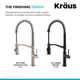 Sellette Pull Down Single Handle Kitchen Faucet