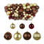 Ensemble d'ornement boule incassable 68 pièces