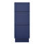 Armoire de salle de bain autoportante de style Shaker de 12 po avec 3 tiroirs, sans comptoir, prête à assembler, bleu-95216791