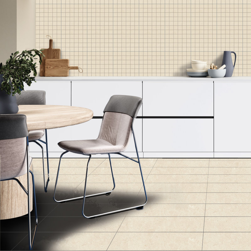Artistic Freedom 12"X24" Porcelain Stone Look, Pearl