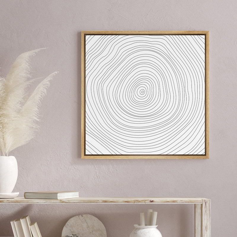 «Twistent Spiral Line», reproduction sur toile encadrée, Naturel, H 16 po x l 16 po