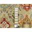 Tapis oriental en laine et soie 3 pi 3 po x 5 pi Sunset Rosettes