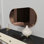 Miroir mural moderne bronze et or 17,7 po x 33,5 po x 0,9 po | 100% panneau de fibres à densité moyenne avec finition écologique Flotale-E | Décoration élégante pour le salon et le vestibule, conception murale facile, look élégant et contemporain