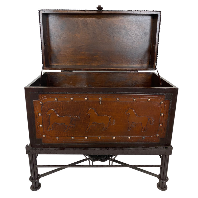 Solid + Manufactured Wood Accent Trunk